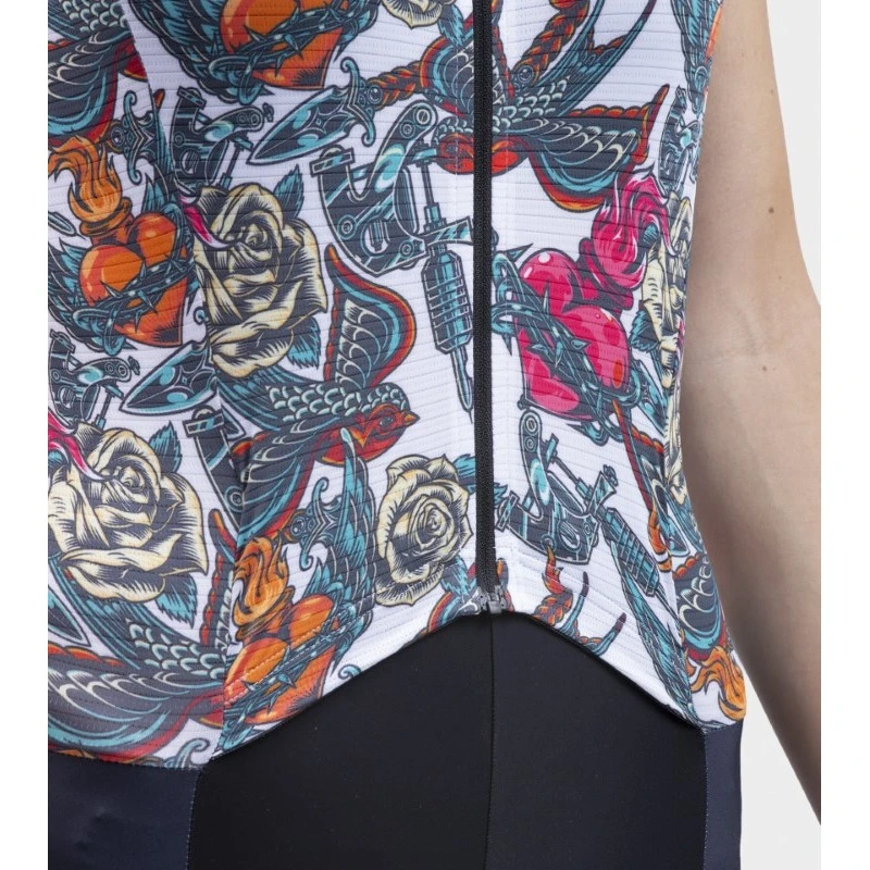 Body Ciclismo Donna ALE' PR-R TATTOO Bianco 8 Body Ciclismo Donna ALE' PR-R TATTOO Bianco - immagine 6