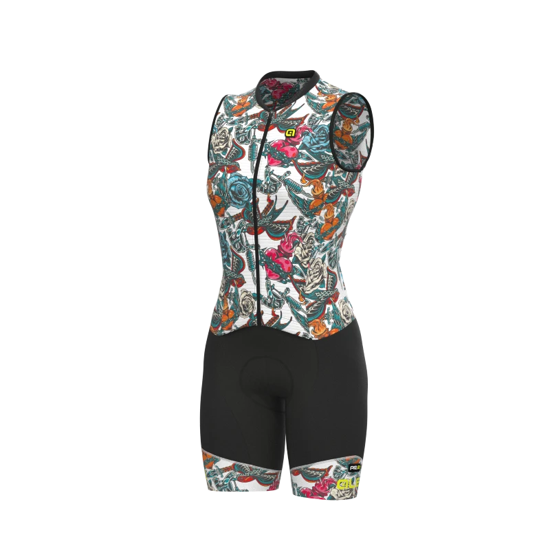Body Ciclismo Donna ALE' PR-R TATTOO Bianco 3 Body Ciclismo Donna ALE' PR-R TATTOO Bianco