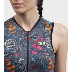 Body Ciclismo Donna ALE' PR-R TATTOO Grigio -Giro Glam body ciclismo donna ale pr r tattoo grigio 5