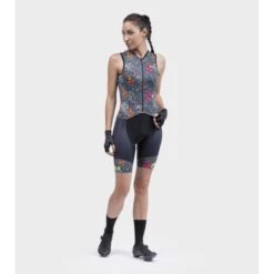Body Ciclismo Donna ALE' PR-R TATTOO Grigio -Giro Glam body ciclismo donna ale pr r tattoo grigio 7