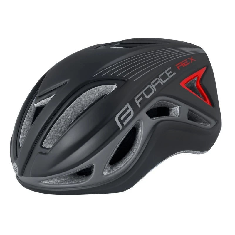 Casco Bici Da Corsa FORCE REX NERO GRIGIO 3 Casco Bici Da Corsa FORCE REX NERO GRIGIO