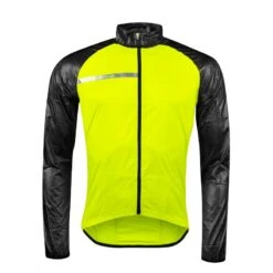 Giacca Invernale Ciclismo Antivento FORCE WINDPRO Fluo