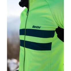 Giacca SANTINI Invernale ANTIPIOGGIA COLORE HALO Verde -Giro Glam giacca santini invernale antipioggia colore halo verde 4