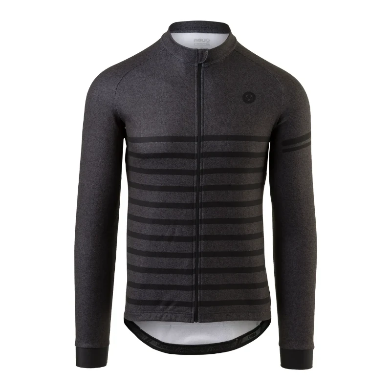 Maglia Ciclismo AGU MELANGE ESSENTIAL Manica Lunga Grigia 3 Maglia Ciclismo AGU MELANGE ESSENTIAL Manica Lunga Grigia