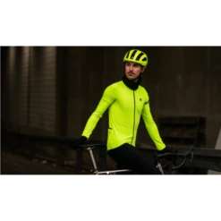 Maglia Ciclismo AGU THERMO ESSENTIAL Invernale Gialla Fluo -Giro Glam maglia ciclismo agu thermo essential invernale gialla fluo 9