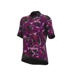 Maglia Ciclismo Donna ALE' OFF ROAD - GRAVEL WOODLAND Viola -Giro Glam maglia ciclismo donna ale off road gravel woodland viola 1