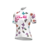Maglia Ciclismo Donna ALE' PR-R BUTTERFLY Bianco -Giro Glam maglia ciclismo donna ale pr r butterfly bianco