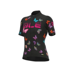 Maglia Ciclismo Donna ALE' PR-R BUTTERFLY Nero
