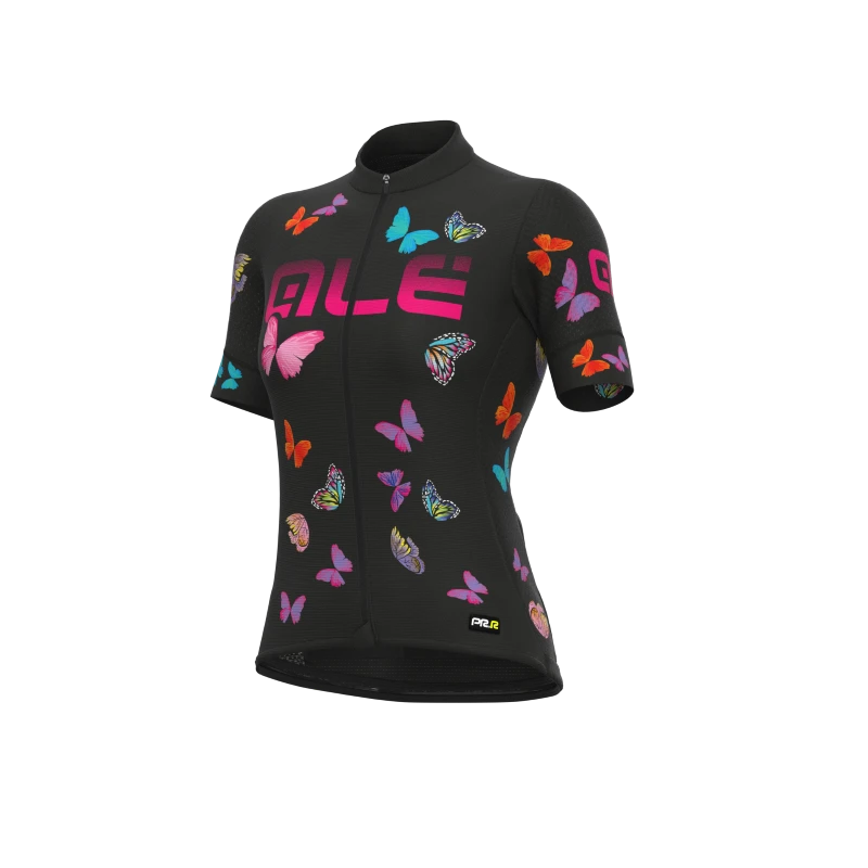 Maglia Ciclismo Donna ALE' PR-R BUTTERFLY Nero 3 Maglia Ciclismo Donna ALE' PR-R BUTTERFLY Nero