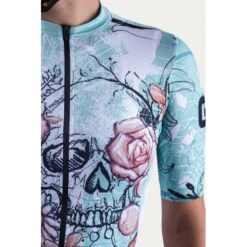 Maglia Ciclismo Donna ALE' PR-R SKULL Acqua -Giro Glam maglia ciclismo donna ale pr r skull acqua 3