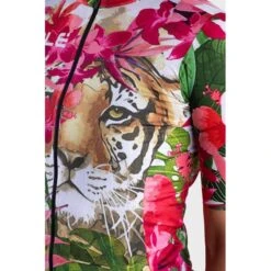 Maglia Ciclismo Donna ALE' PR-R TIGER Rosa-verde -Giro Glam maglia ciclismo donna ale pr r tiger rosa verde 1