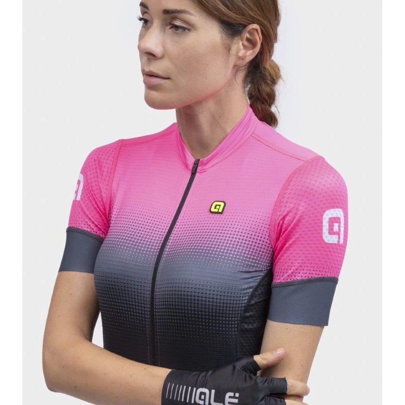 Maglia Ciclismo Donna ALE' PR-S GRADIENT Rosa Fluo 9 Maglia Ciclismo Donna ALE' PR-S GRADIENT Rosa Fluo - immagine 7