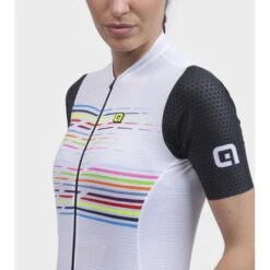 Maglia Ciclismo Donna ALE' PR-S LOGO Bianco -Giro Glam maglia ciclismo donna ale pr s logo bianco 3