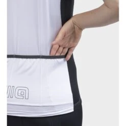 Maglia Ciclismo Donna ALE' SOLID COLOR BLOCK Bianco -Giro Glam maglia ciclismo donna ale solid color block bianco 1