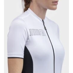 Maglia Ciclismo Donna ALE' SOLID COLOR BLOCK Bianco -Giro Glam maglia ciclismo donna ale solid color block bianco 3