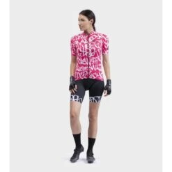 Maglia Ciclismo Donna ALE' SOLID RIDE Fragola -Giro Glam maglia ciclismo donna ale solid ride fragola 5