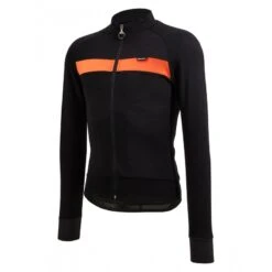 Maglia Ciclismo Invernale SANTINI Maniche Lunghe ADAPT WOOL Arancio -Giro Glam maglia ciclismo invernale santini maniche lunghe adapt wool arancio 2