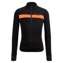 Maglia Ciclismo Invernale SANTINI Maniche Lunghe ADAPT WOOL Arancio