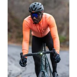 Maglia Ciclismo Invernale SANTINI Maniche Lunghe COLORE PURO Arancio -Giro Glam maglia ciclismo invernale santini maniche lunghe colore puro arancio 2
