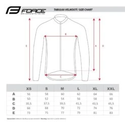 Maglia Ciclismo Maniche Lunghe FORCE BEST Nero Fluo -Giro Glam maglia ciclismo maniche lunghe force best nero fluo 3