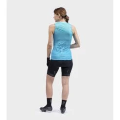 Maglia Ciclismo Senza Maniche Donna ALE' SOLID LEVEL Turchese 17 Maglia Ciclismo Senza Maniche Donna ALE' SOLID LEVEL Turchese -Giro Glam maglia ciclismo senza maniche donna ale solid level turchese 5