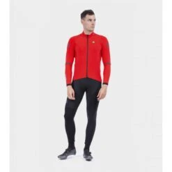 Maglia Invernale Ciclismo ALE' Manica Corta KLIMATIK K-TOUR Rosso 2022 -Giro Glam maglia invernale ciclismo ale manica corta klimatik k tour rosso 2022 2