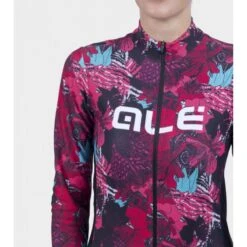 Maglia Invernale Donna ALE' PR-R AMAZZONIA Nero-fragola 2022 -Giro Glam maglia invernale donna ale pr r amazzonia nero fragola 2022 5