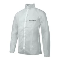 Mantellina Ciclismo Antipioggia FORCE PVC Trasparente