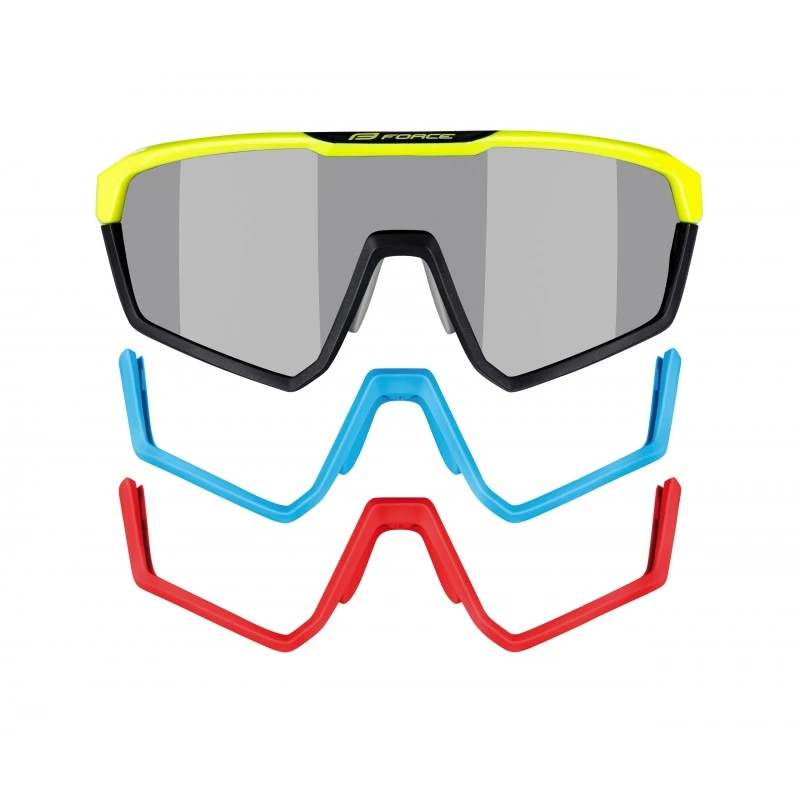 Occhiali Per Bici Ciclismo FORCE APEX Fluo Photocromatici 5 Occhiali Per Bici Ciclismo FORCE APEX Fluo Photocromatici - immagine 3