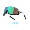 Occhiali Per Bici Ciclismo FORCE ATTIC Bianco Lente AUREA Verde -Giro Glam occhiali per bici ciclismo force attic bianco lente aurea verde