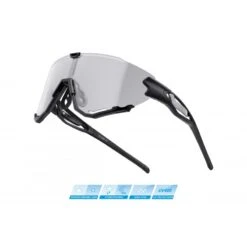 Occhiali Per Bici Ciclismo FORCE CREED Black Photocromatiche