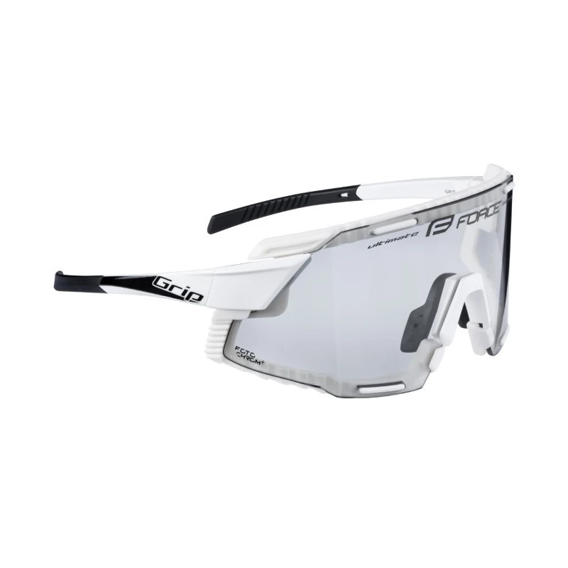 Occhiali Per Bici Ciclismo FORCE GRIP Bianco Photocromatici 6 Occhiali Per Bici Ciclismo FORCE GRIP Bianco Photocromatici - immagine 4