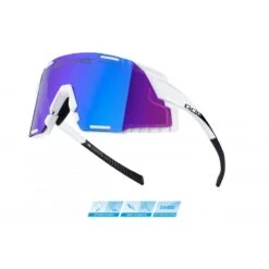 Occhiali Per Bici Ciclismo FORCE GRIP White-blu -Giro Glam occhiali per bici ciclismo force grip white blu 2