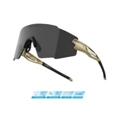 Occhiali Per Bici Ciclismo FORCE MANTRA Gold Black