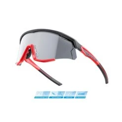 Occhiali Per Bici Ciclismo FORCE SONIC RED Photocromatic
