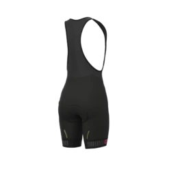 Pantaloncini Ciclismo Donna ALE' SOLID TRAGUARDO Nero-rosa Fluo