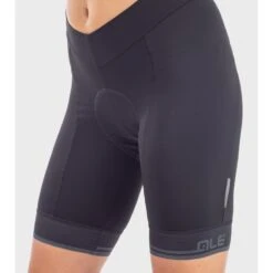 Pantaloncini Ciclismo Donna Senza Bretelle ALE' SOLID CLASSICO LL Nero-antracite -Giro Glam pantaloncini ciclismo donna senza bretelle ale solid classico ll nero antracite 3