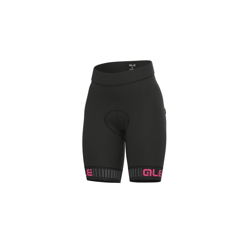 Pantaloncini Ciclismo Donna Senza Bretelle ALE' SOLID TRAGUARDO Nero-rosa Fluo 4 Pantaloncini Ciclismo Donna Senza Bretelle ALE' SOLID TRAGUARDO Nero-rosa Fluo - immagine 2