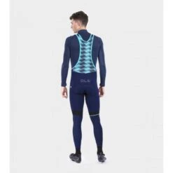 Pantalone Invernale Ciclismo ALE' Idrorepellente KLIMATIK K-ATMO 2.0 Blu Marino 2022 -Giro Glam pantalone invernale ciclismo ale idrorepellente klimatik k atmo 20 blu marino 2022 3