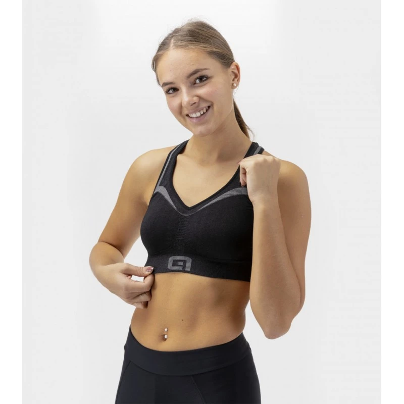 Reggiseno Seamless ALE' INTIMO ALE BRA Nero-grigio Titan 5 Reggiseno Seamless ALE' INTIMO ALE BRA Nero-grigio Titan - immagine 3