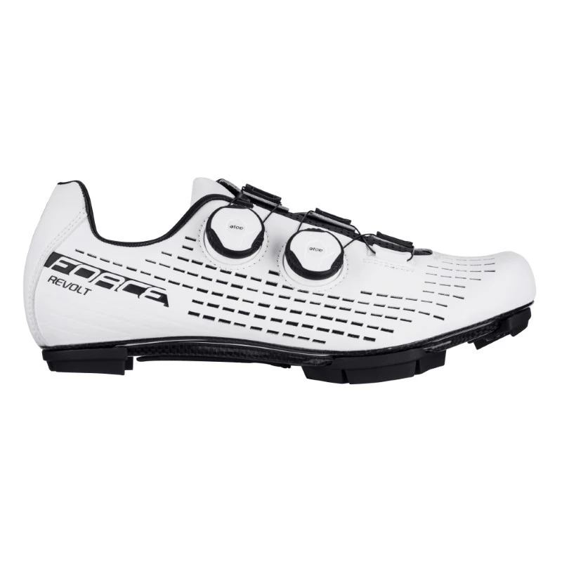 Scarpe Per MTB Gravel FORCE REVOLT Carbon White 6 Scarpe Per MTB Gravel FORCE REVOLT Carbon White - immagine 4